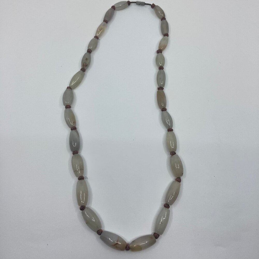 Vintage Agate Bead Necklace Bohemian Style
